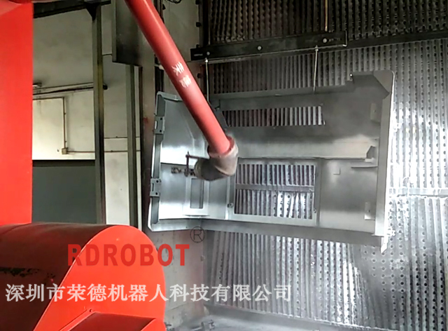 五金铸铁件自动喷涂机器人